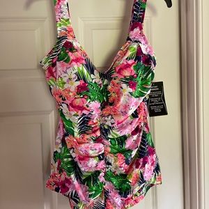Maxine, size 18, new floral swimsuit